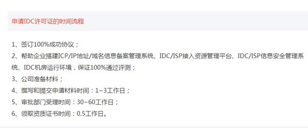 云服务许可证idc申请要多久