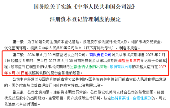 注册资本实缴最新政策：2024年7月1日前注册公司要实缴吗